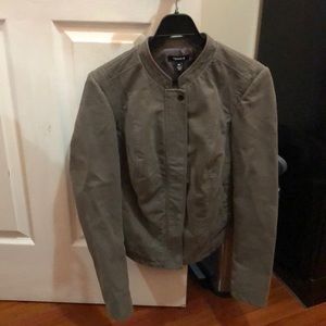 It’s a jacket/blazer olive/tan color wore once.